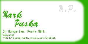 mark puska business card